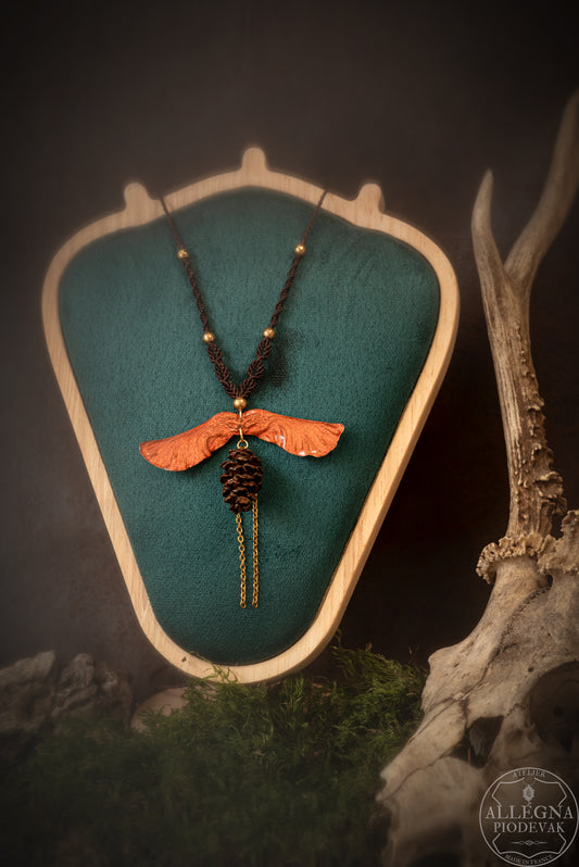 Nalméa Collier samare et fruit d'aulne