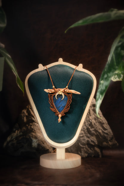 Auralis - Collier micro macramé labradorite