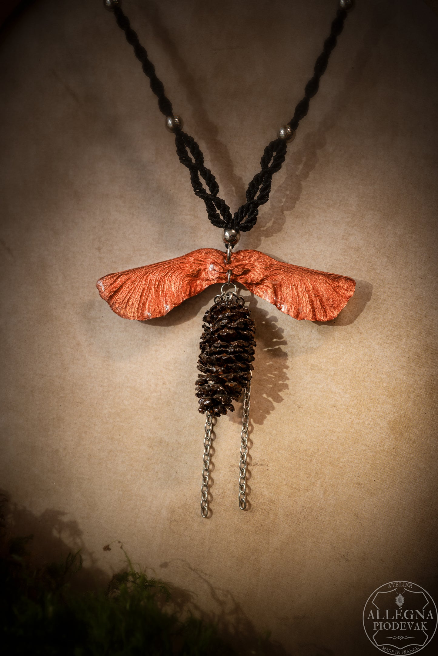 Nalméa Collier samare et fruit d'aulne