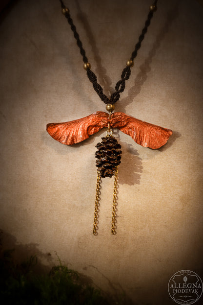 Nalméa Collier samare et fruit d'aulne