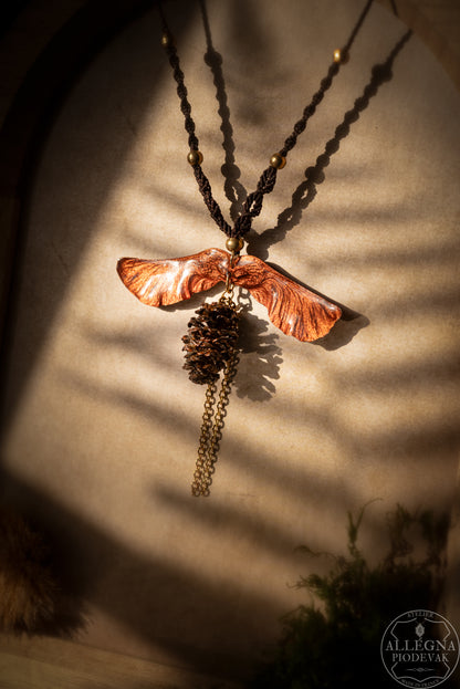 Nalméa Collier samare et fruit d'aulne