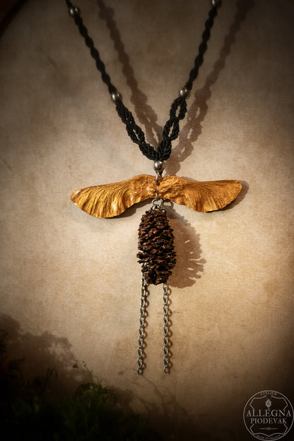 Nalméa Collier samare et fruit d'aulne