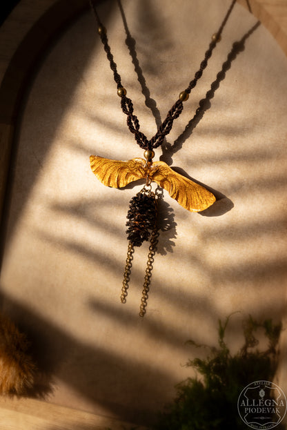 Nalméa Collier samare et fruit d'aulne