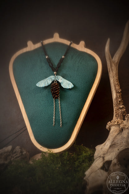 Nalméa Collier samare et fruit d'aulne