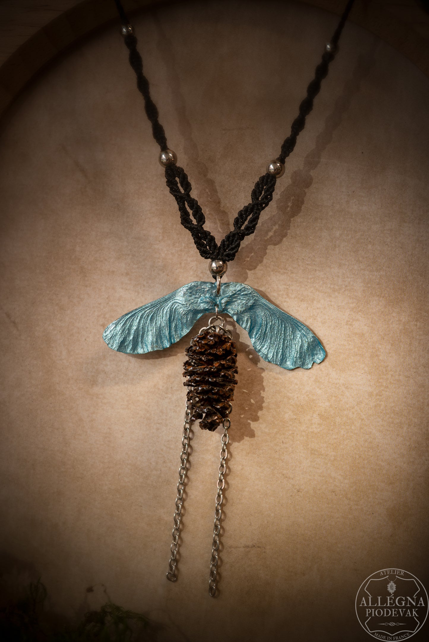 Nalméa Collier samare et fruit d'aulne