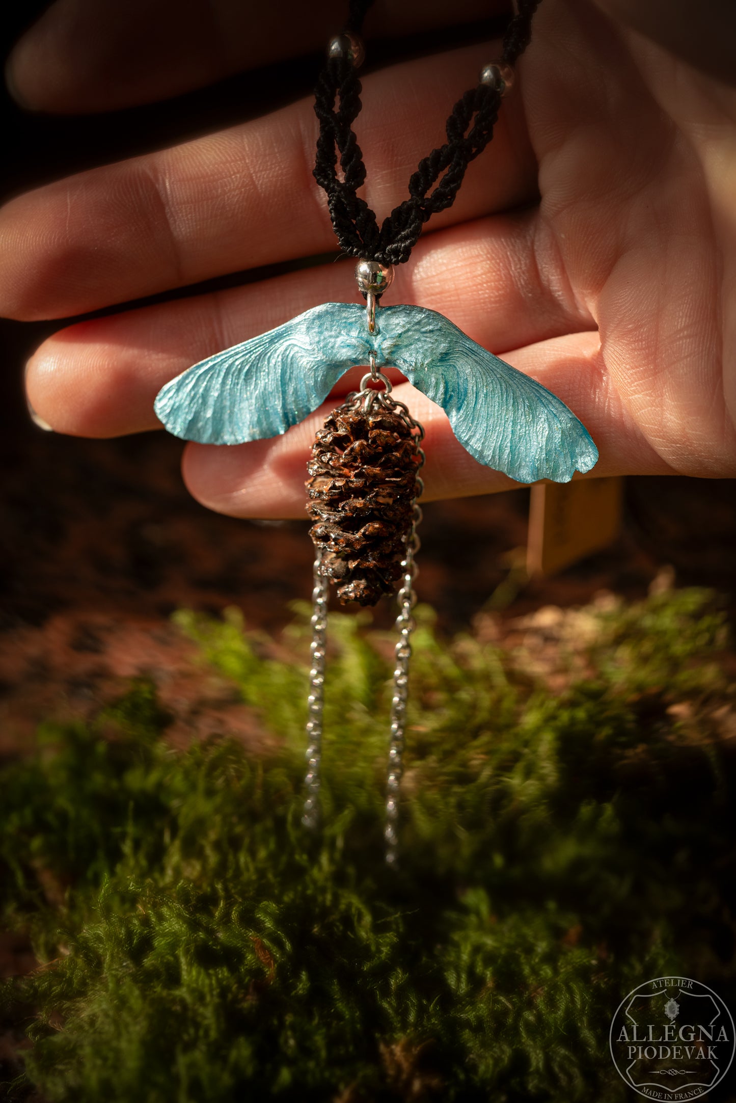 Nalméa Collier samare et fruit d'aulne