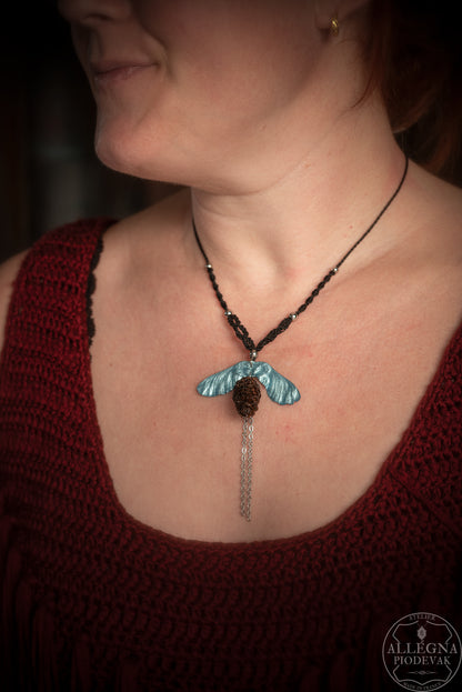 Nalméa Collier samare et fruit d'aulne