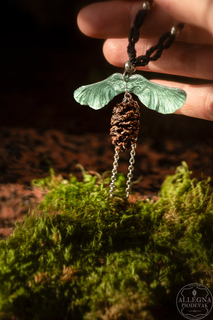 Nalméa Collier samare et fruit d'aulne