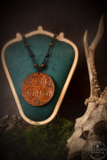 "Brann" Collier cuir de vachette triskel Piodevak