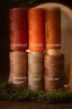 Canopé d'automne - collier en cuir tannage végétal Piodevak