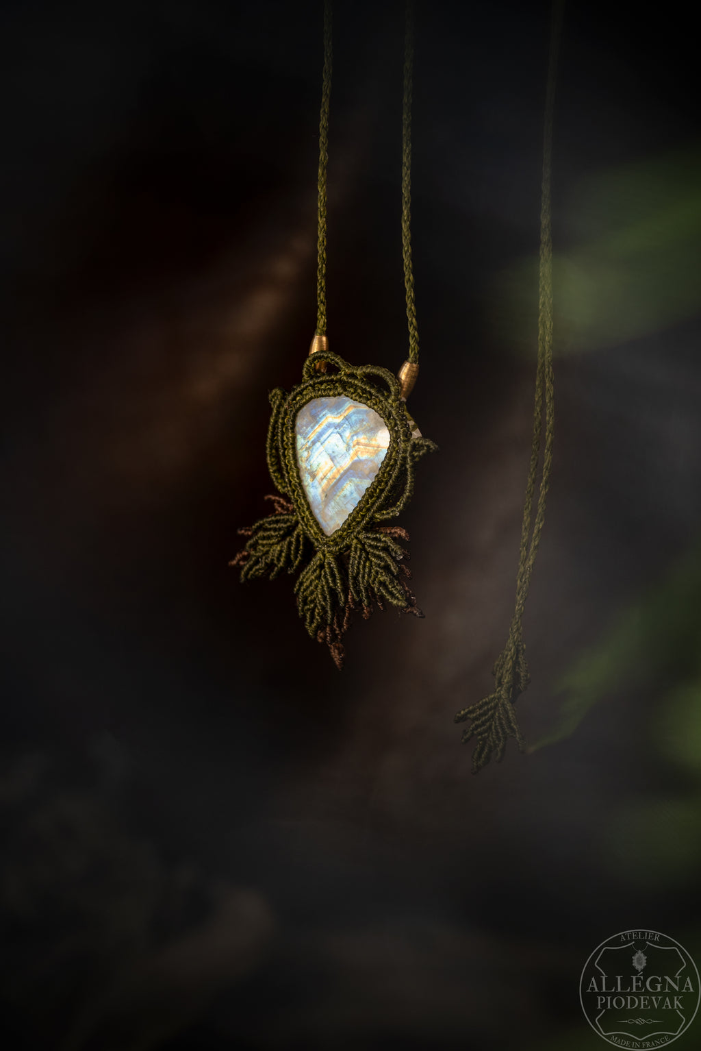 Célestine - Collier péristérite