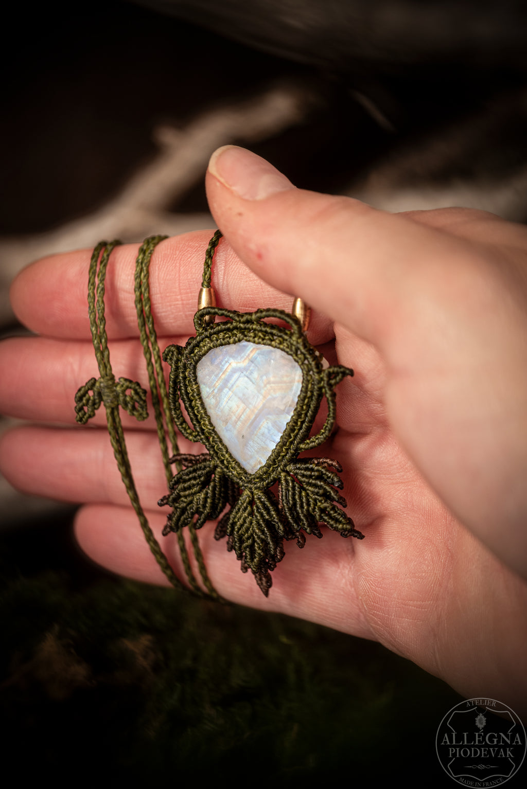 Célestine - Collier péristérite