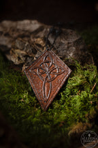 Celtros - Collier cuir de vachette croix celtique Piodevak