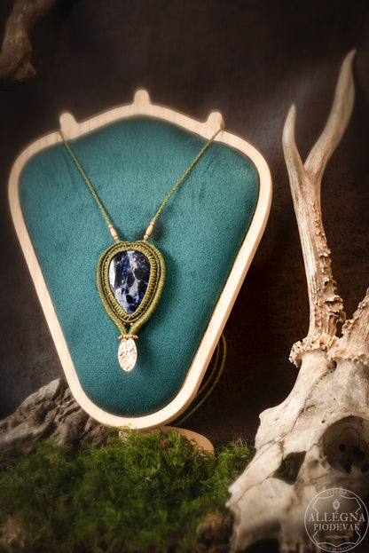 Cénis - Collier micro macramé sodalite