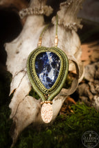 Cénis - Collier micro macramé sodalite Allégna Piodevak