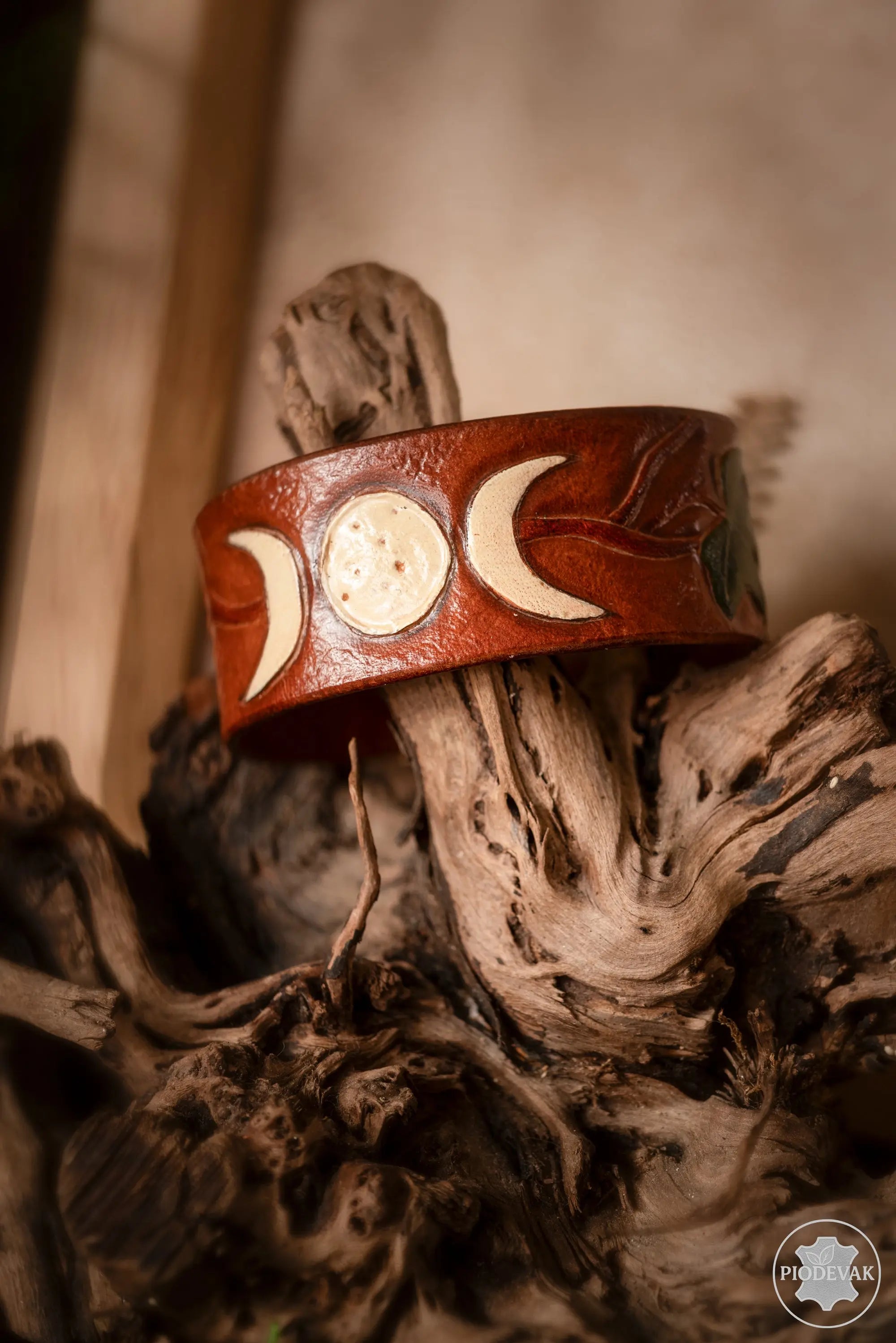 Clair de lune - Bracelet en cuir de vachette Piodevak