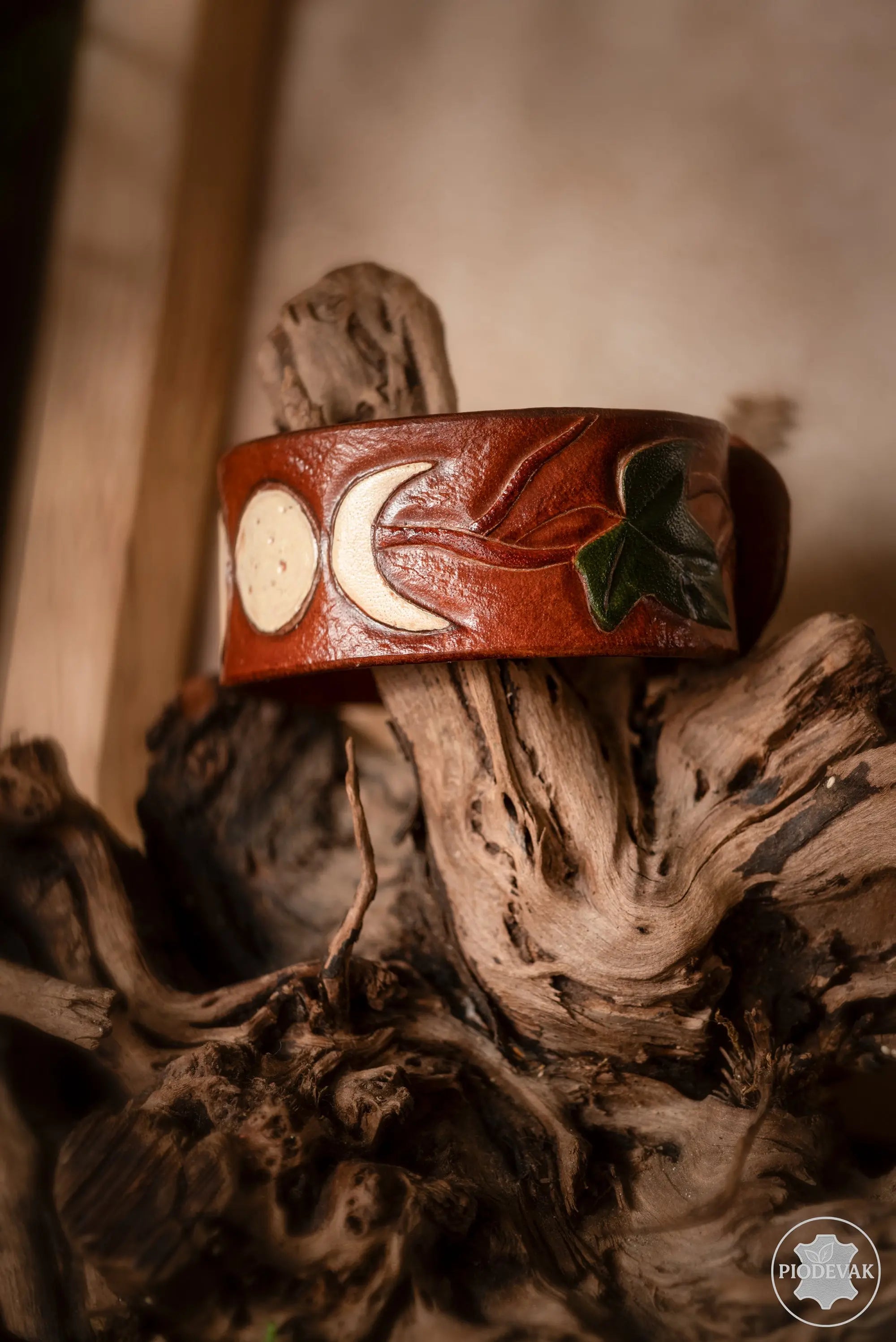 Clair de lune - Bracelet en cuir de vachette Piodevak