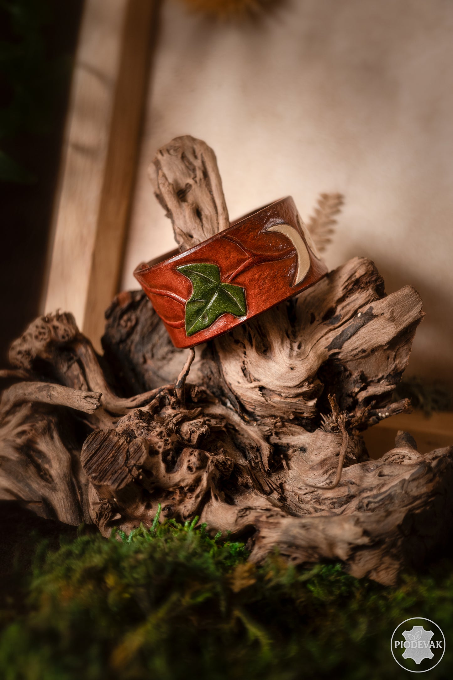 Clair de lune - Bracelet en cuir de vachette