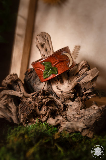 Clair de lune - Bracelet en cuir de vachette