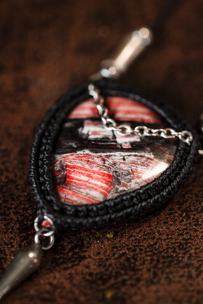 Drakys - Collier micro macramé jaspe peau de serpent