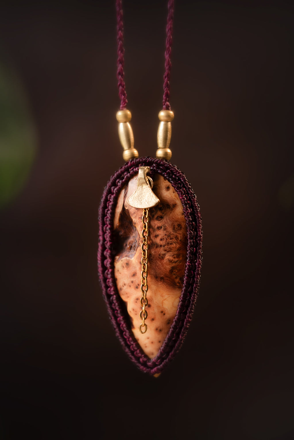 Drusilva - Collier micro macramé en loupe de Cade Allégna Piodevak