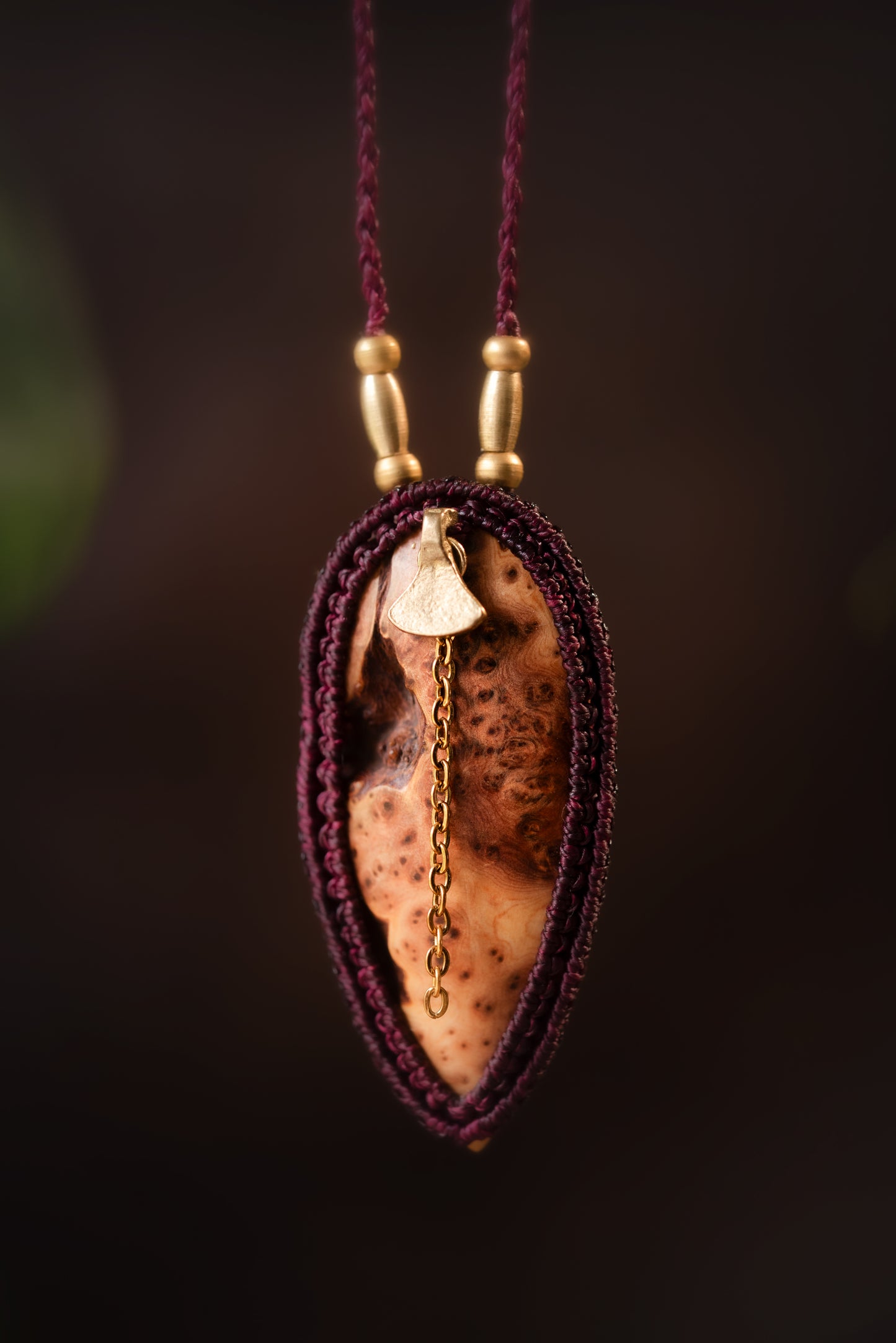 Drusilva - Collier micro macramé en loupe de Cade