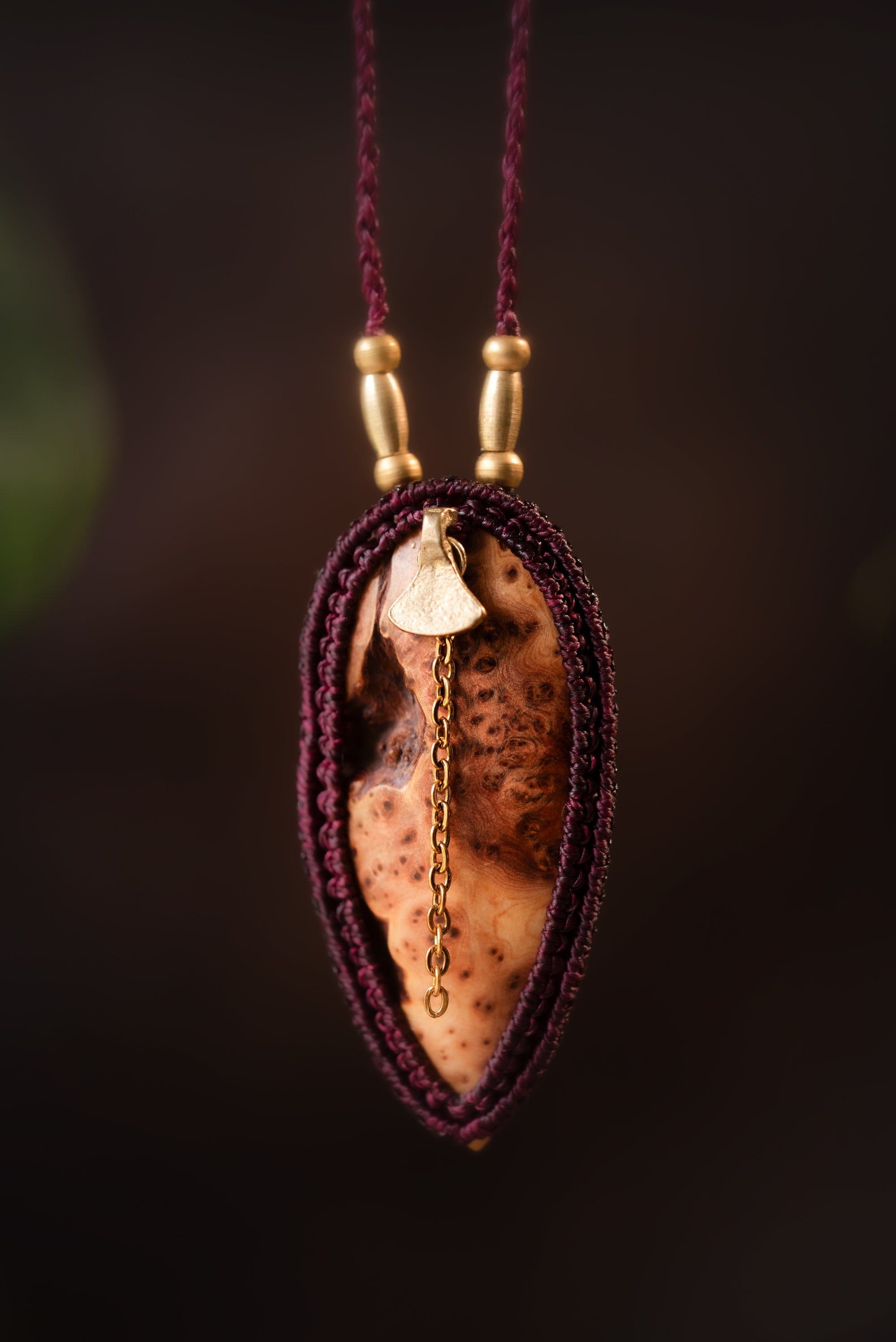 Drusilva - Collier micro macramé en loupe de Cade Allégna Piodevak