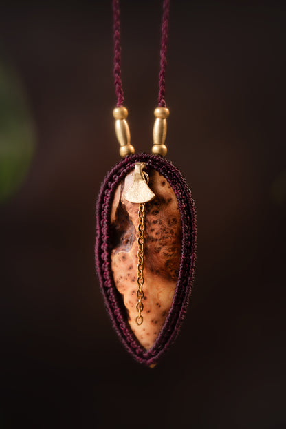 Drusilva - Collier micro macramé en loupe de Cade