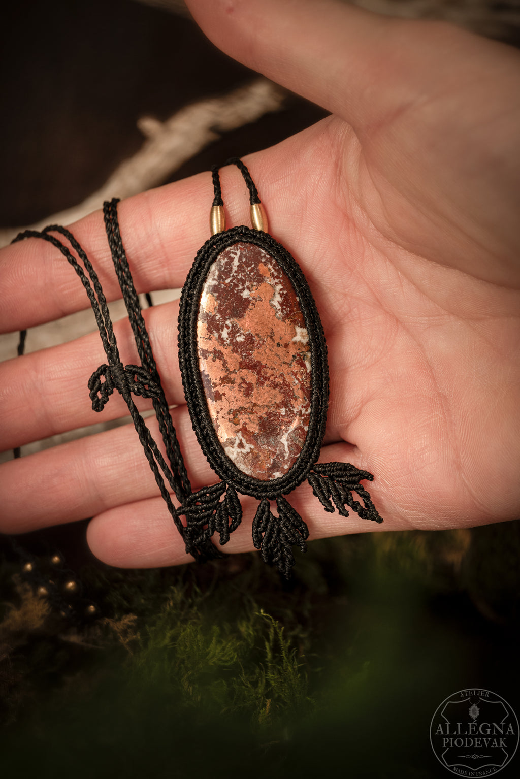 Elindor - Collier Dolomite cuivre