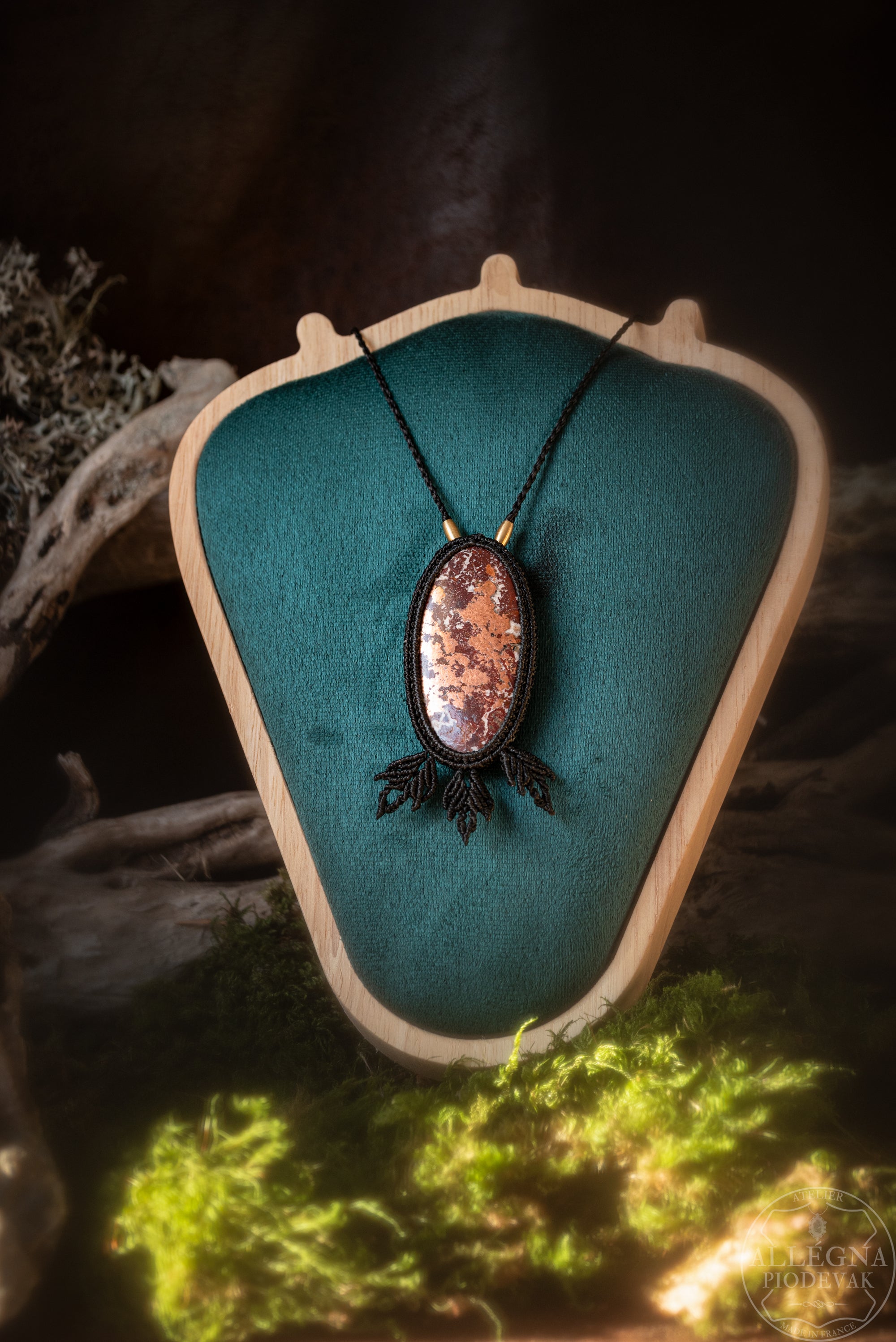 Elindor - Collier Dolomite cuivre