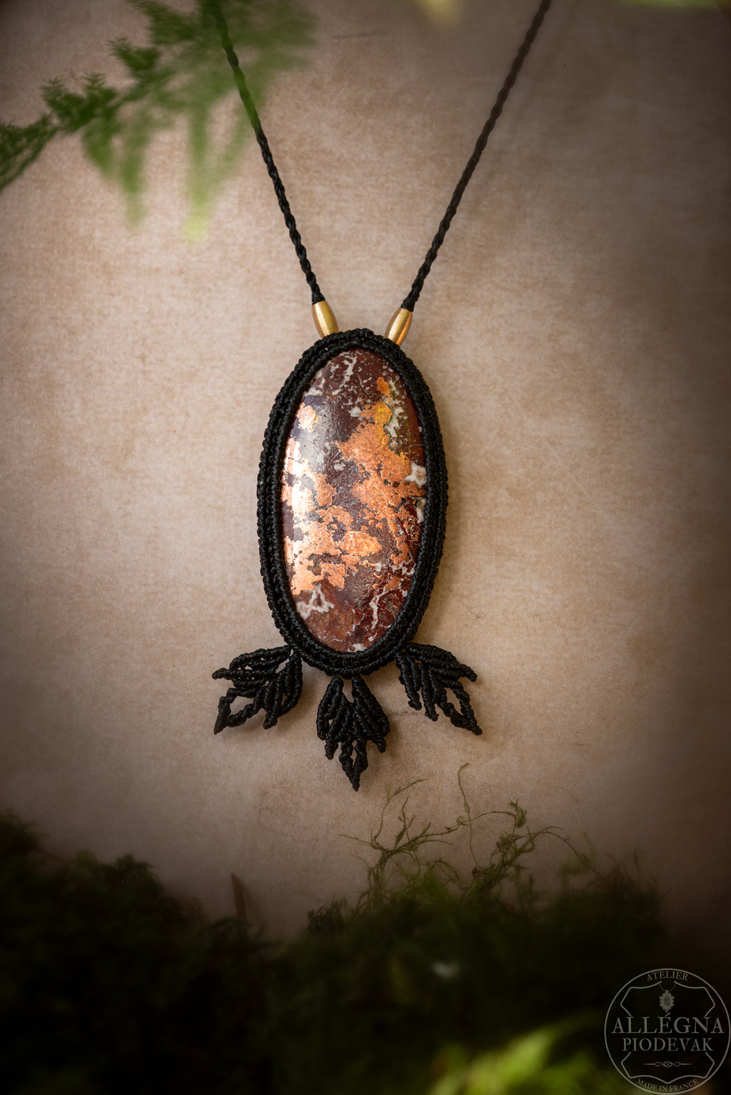 Elindor - Collier Dolomite cuivre