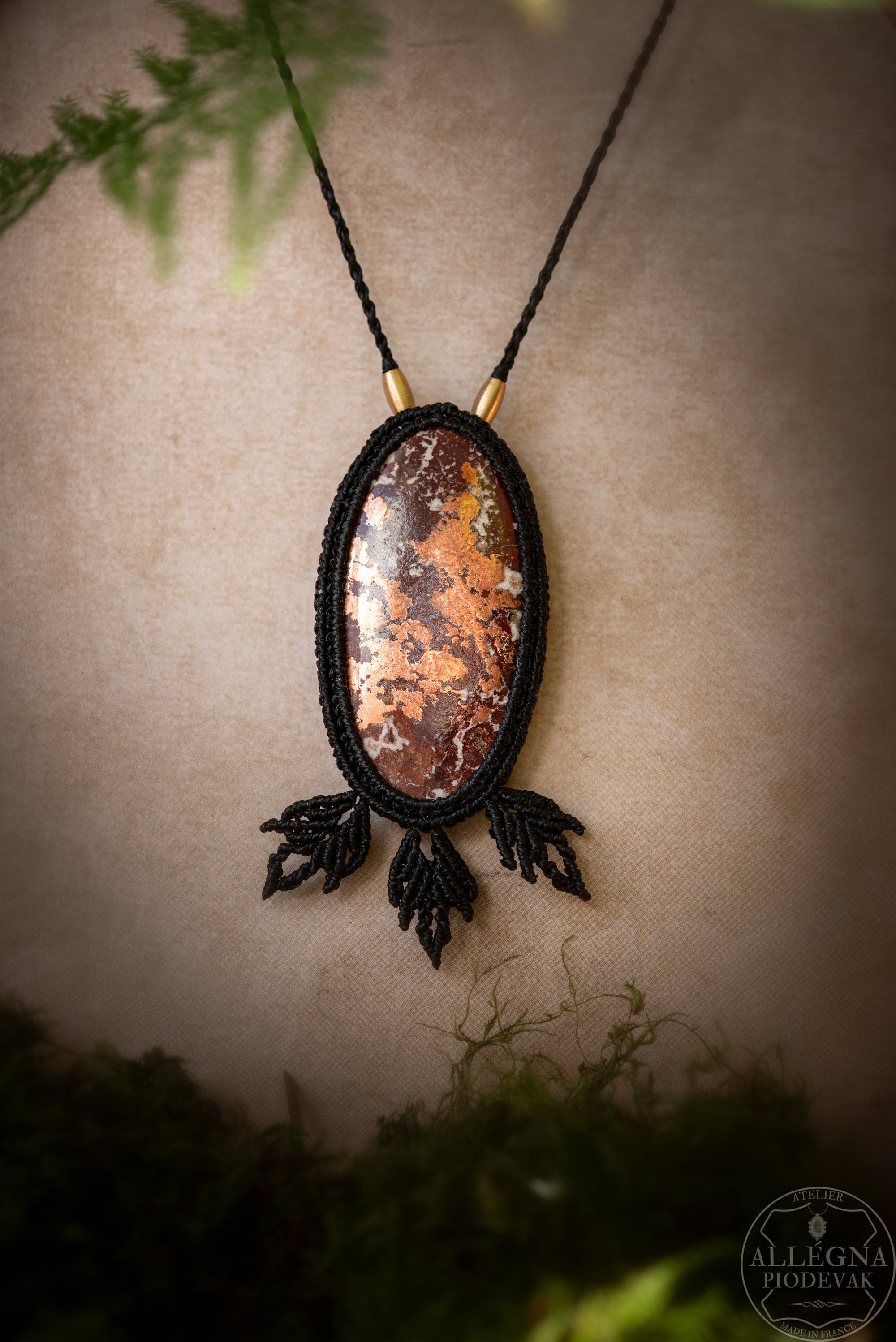 Elindor - Collier Dolomite cuivre