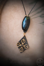 Noctibus - Collier Labradorite facetté et cuir