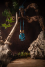 Poséïdon - Collier micro macramé avec Shattuckite Allégna Piodevak