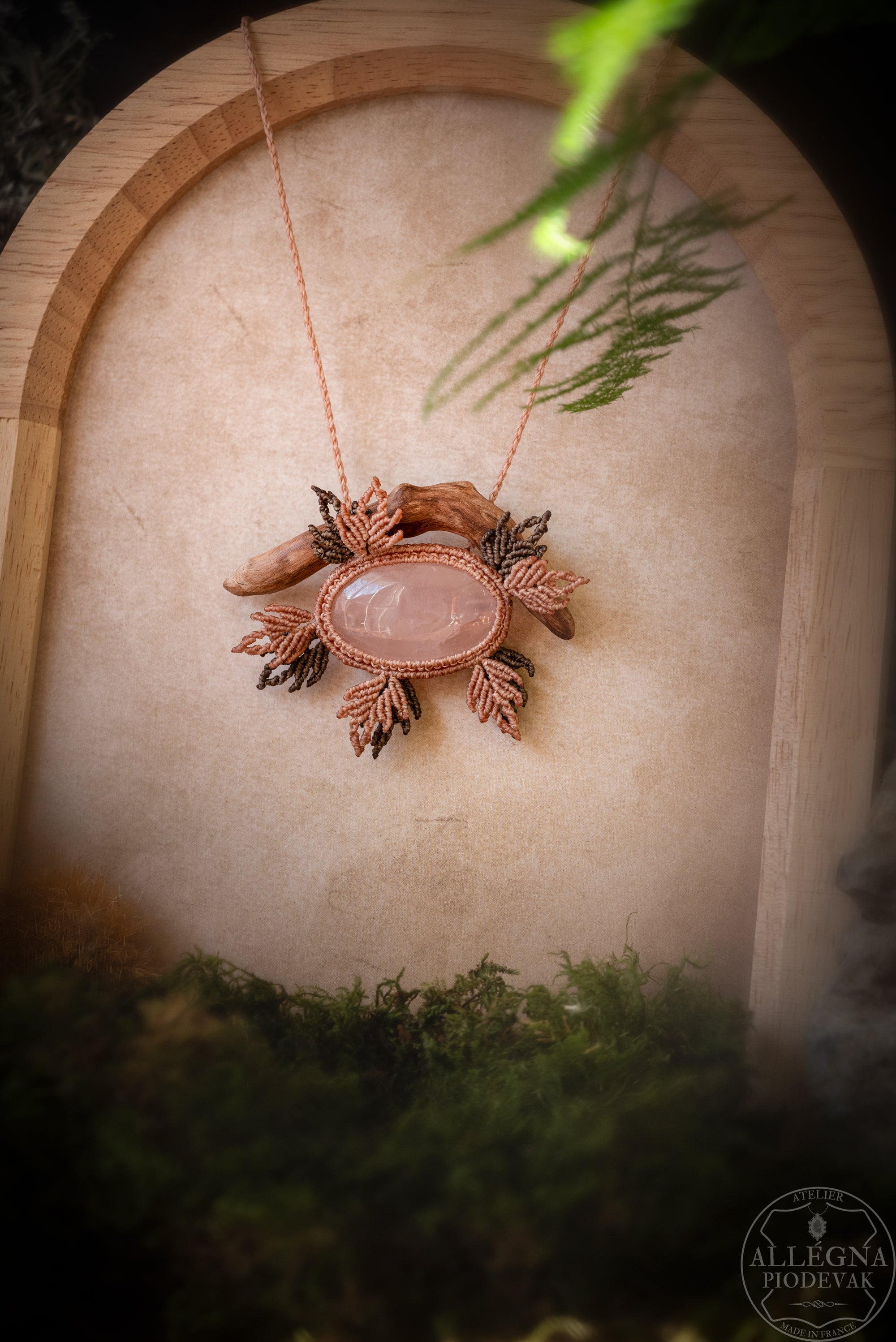 Rosélia - Collier quartz rose