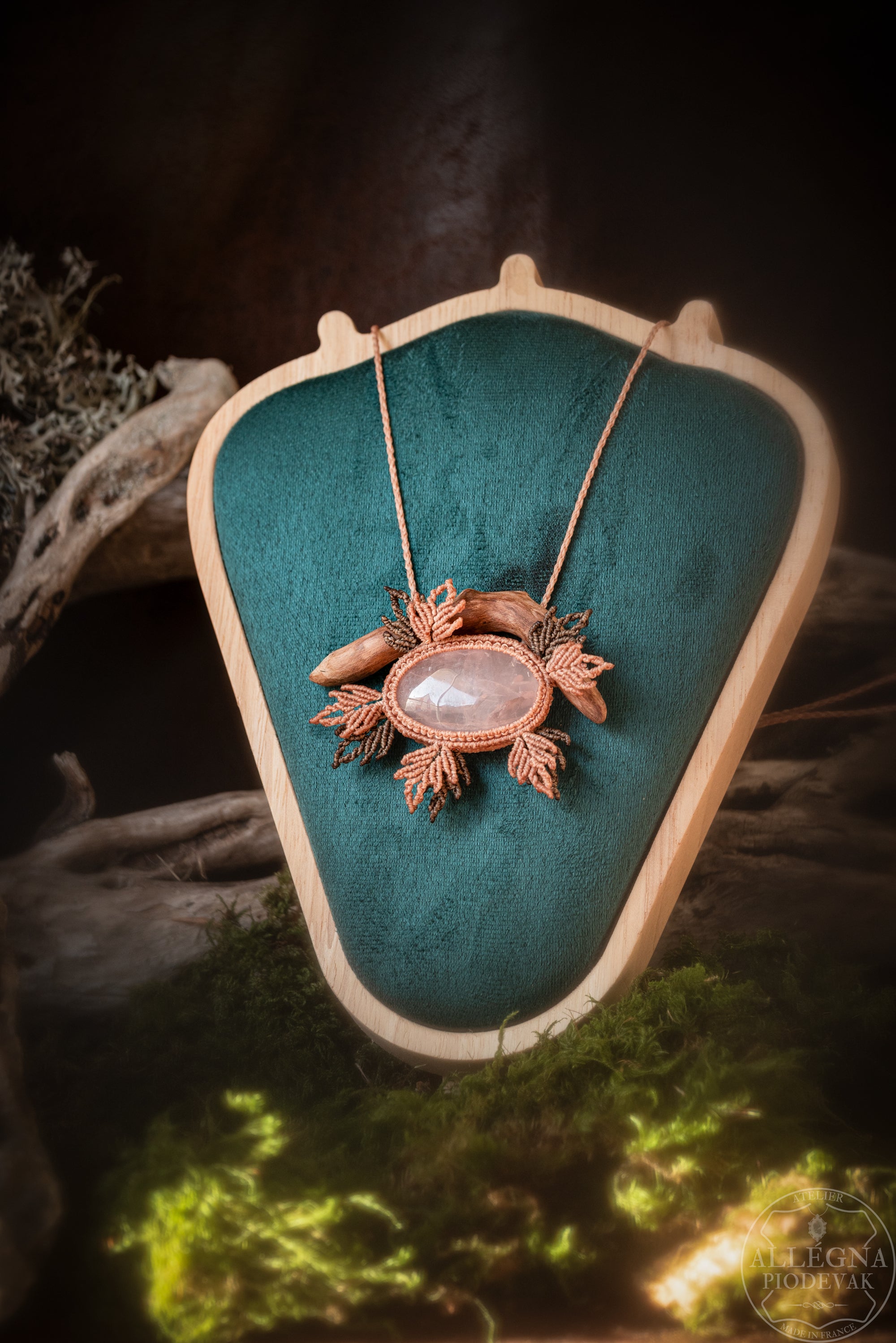 Rosélia - Collier quartz rose