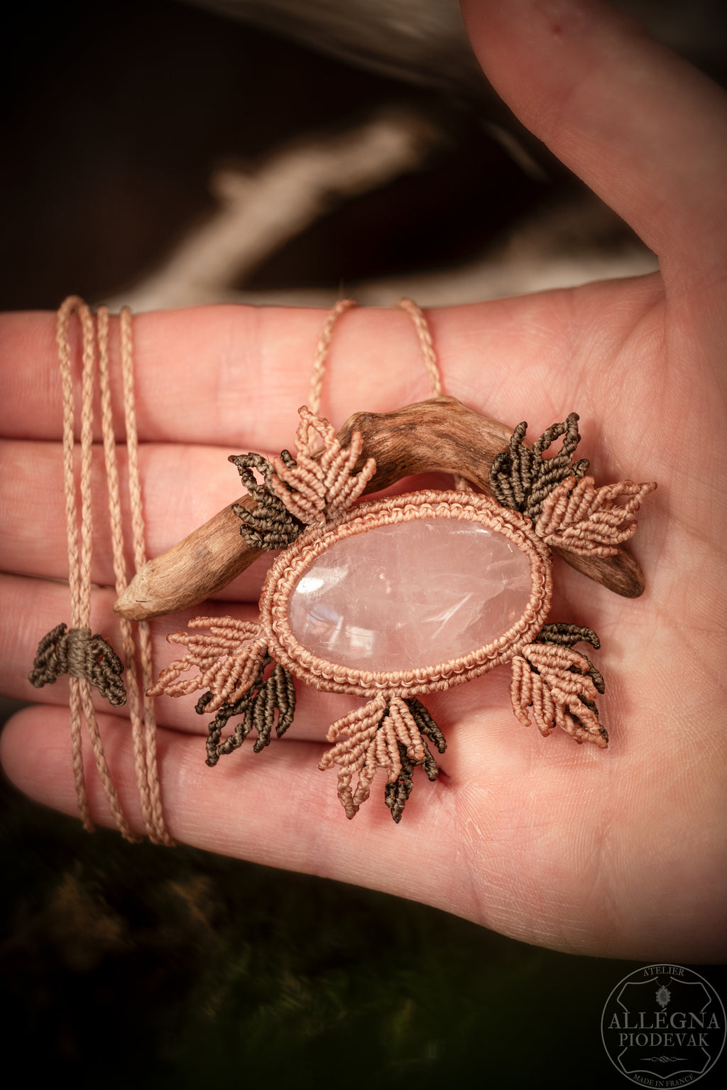 Rosélia - Collier quartz rose