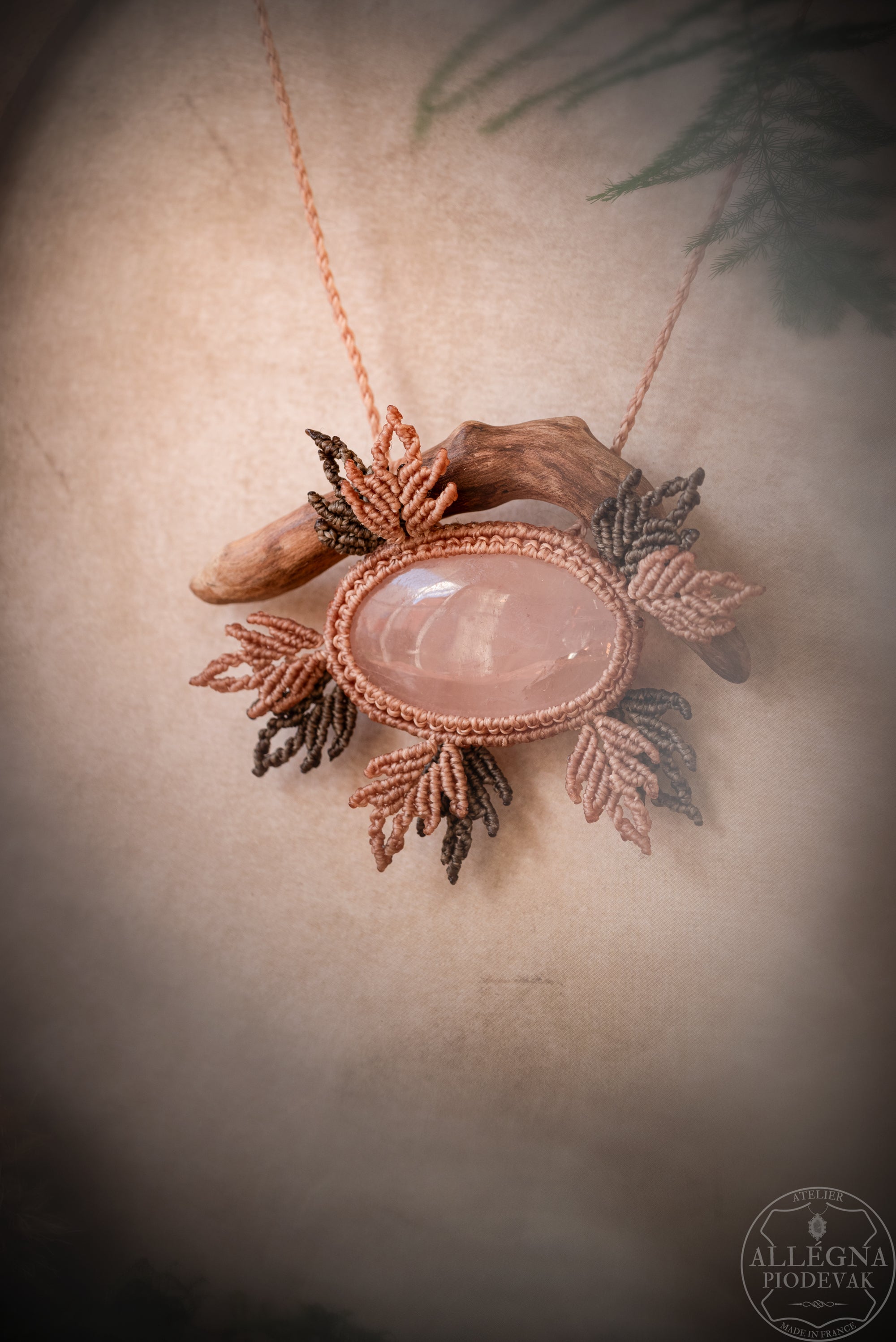 Rosélia - Collier quartz rose