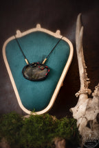 "Serpentare" Collier micro macramé et labradorite allégna